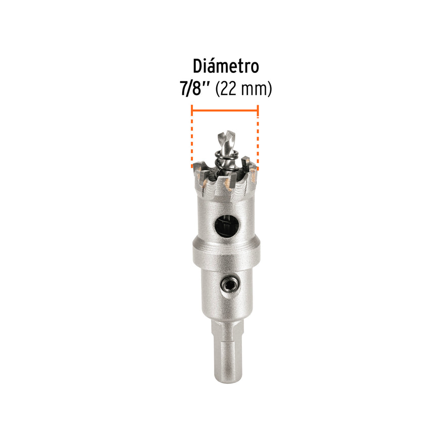 Brocasierra de carburo de tungsteno, 7/8', Truper Caja con 10, 103214