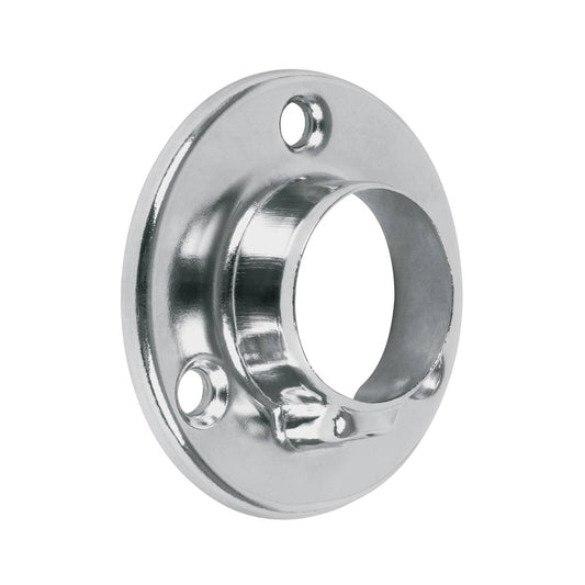 Brida cromada para tubo redondo de clóset, Hermex Caja con 10, 48975