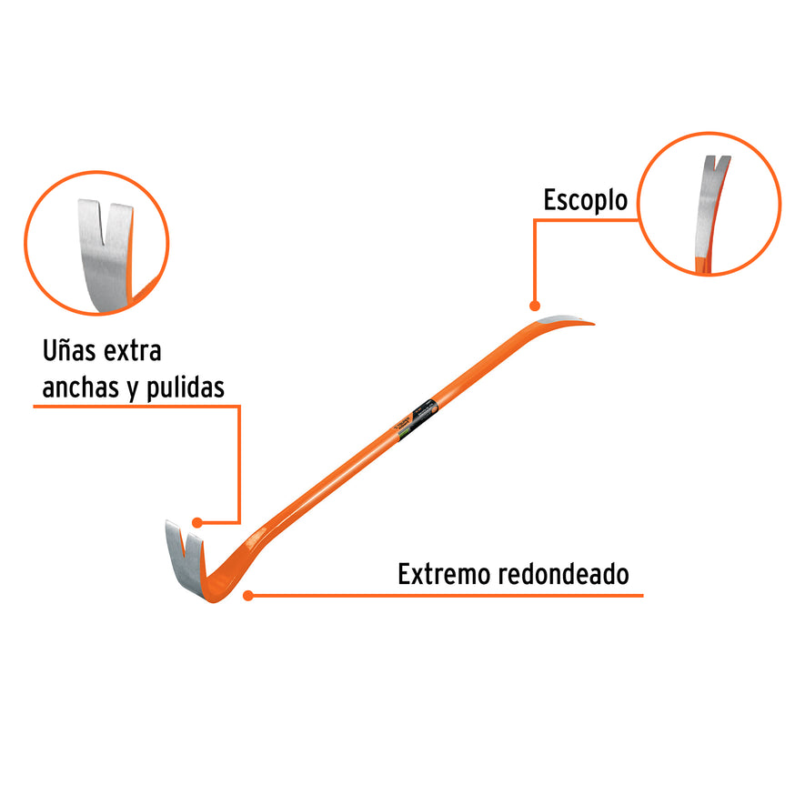 Barreta de uña de 7/8' x 90 cm, Truper Expert Caja con 3, 102671