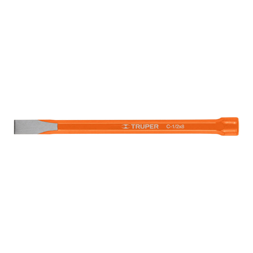 Cincel de corte frío de 1/2 X 8', Truper Caja con 6, 12118