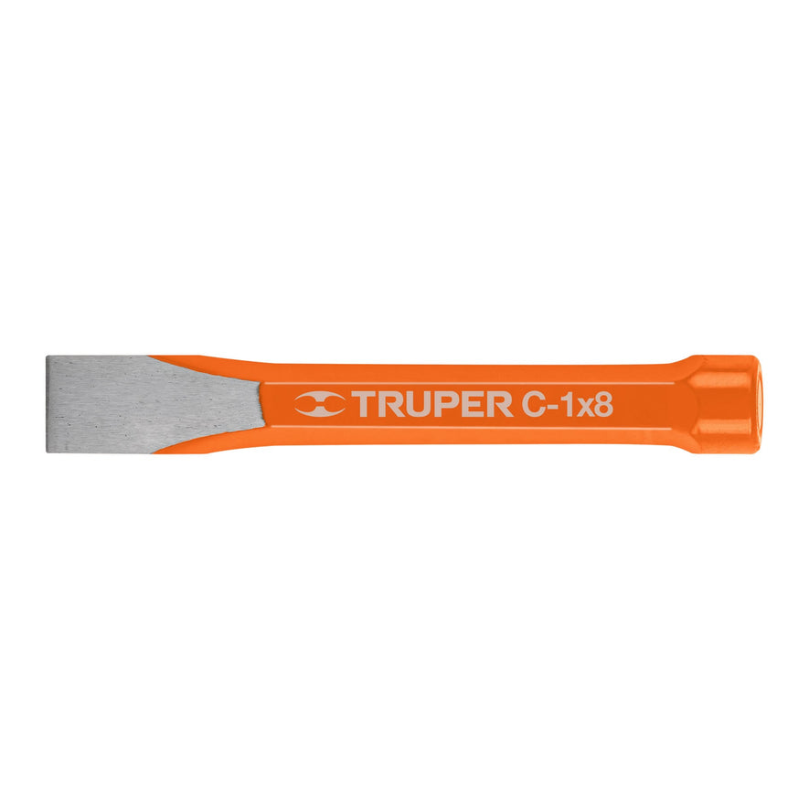 Cincel de corte frío de 1 X 8', Truper Caja con 6, 12160