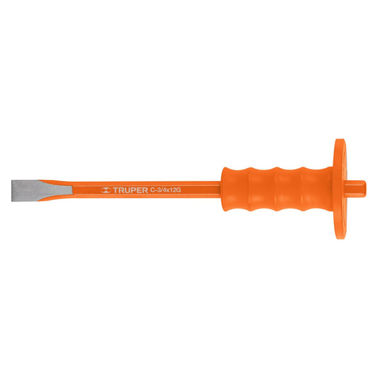Cincel de corte frío 3/4 X 12' con grip, Truper Caja con 4, 12172