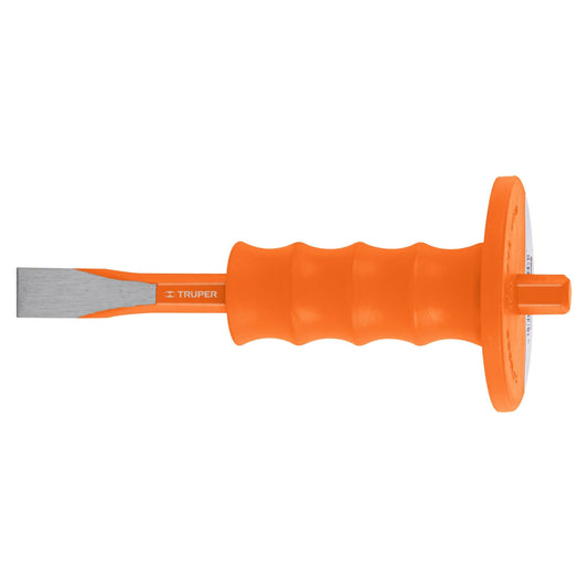 Cincel de corte frío 3/4 x 8' con grip, Truper Caja con 4, 12278