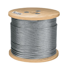 Metro de cable flexible 1/4' de acero 7x19 hilos, 300 m Caja con 300, 48803