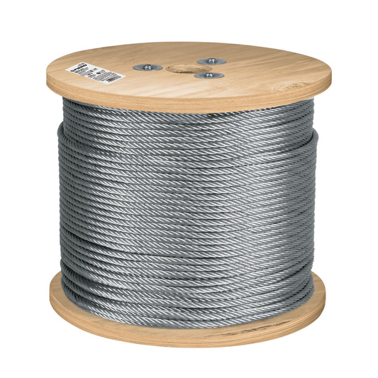 Metro de cable flexible 1/4' de acero 7x19 hilos, 300 m Caja con 300, 48803