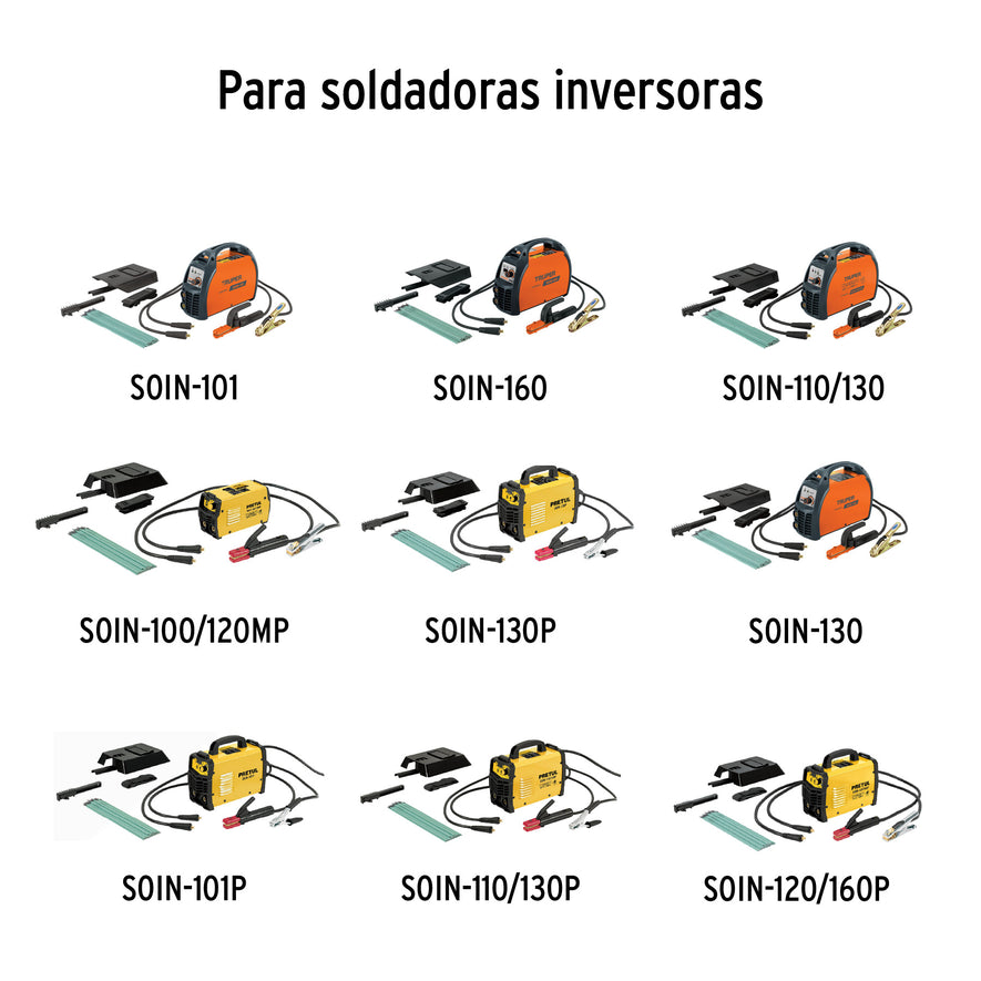 Cable para soldadora inversora, con pinza de tierra, 200 A, 12107