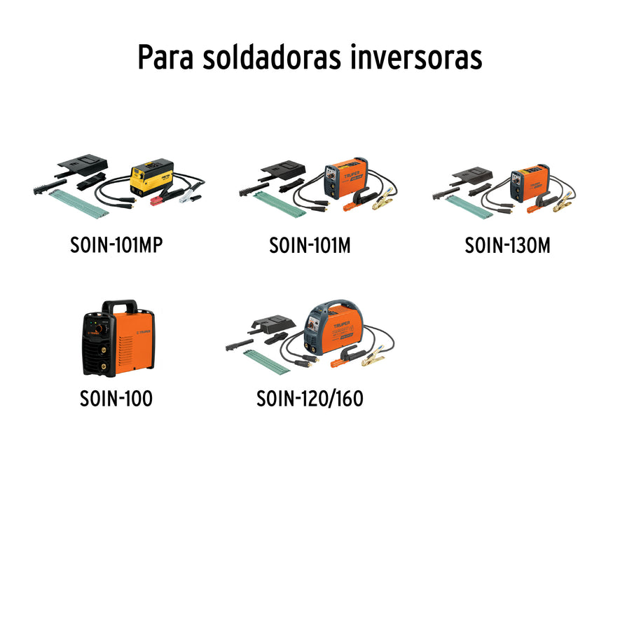 Cable para soldadora inversora, con pinza de tierra, 200 A, 12107
