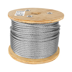 Metro de cable flexible 3/8' de acero 7x19 hilos, 75 m Caja con 75, 48817