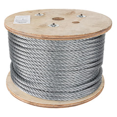 Metro de cable flexible 7/16' de acero 7x19 hilos, 75 m Caja con 75, 48818