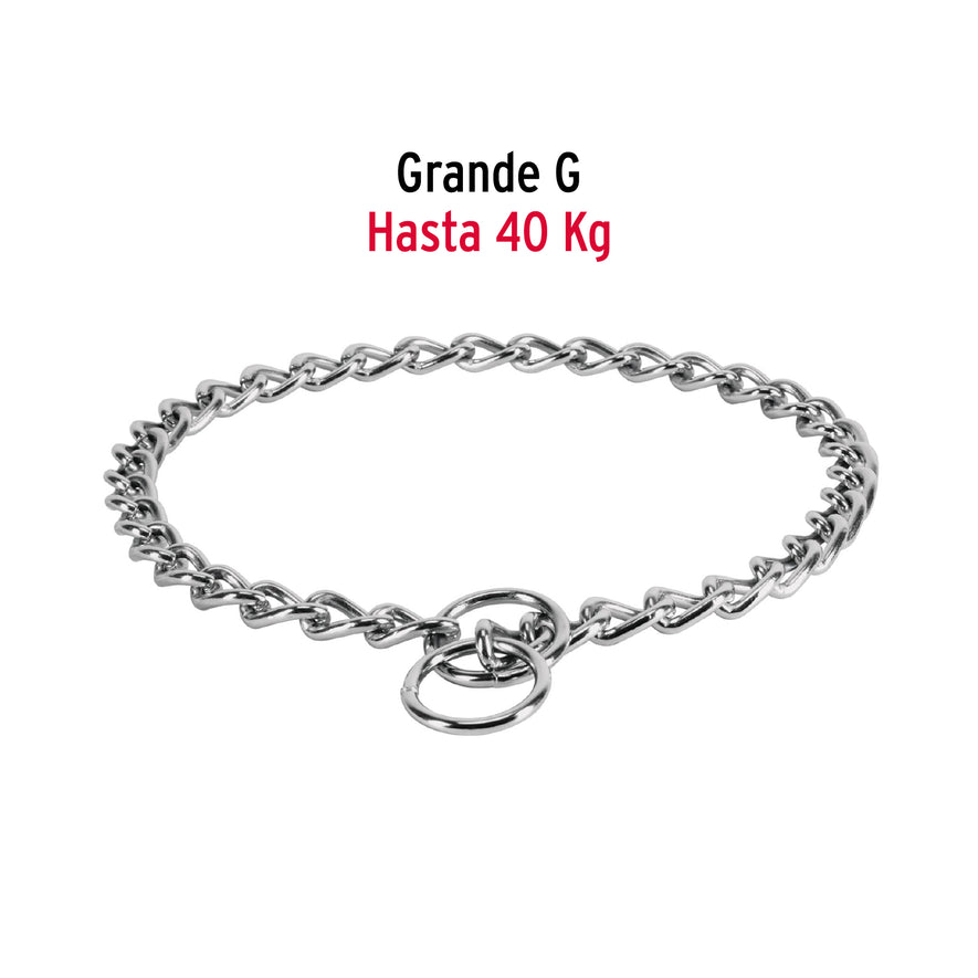 Collar de entrenamiento para perro, 55 cm, eslabón 3.5 mm Caja con 12, 44292