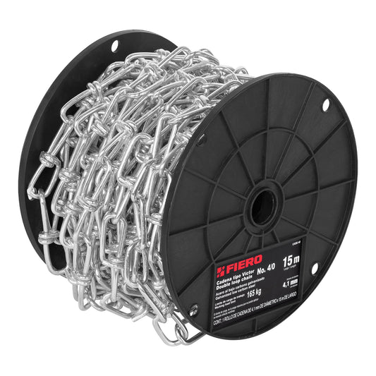 Metro de cadena tipo Víctor de 4.1 mm en carrete de 15 m Caja con 15, 44194