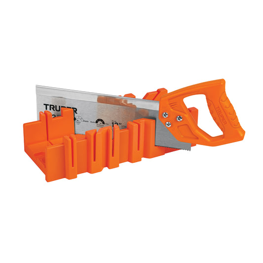 Caja de inglete con serrucho de costilla 12', TRUPER, 103750