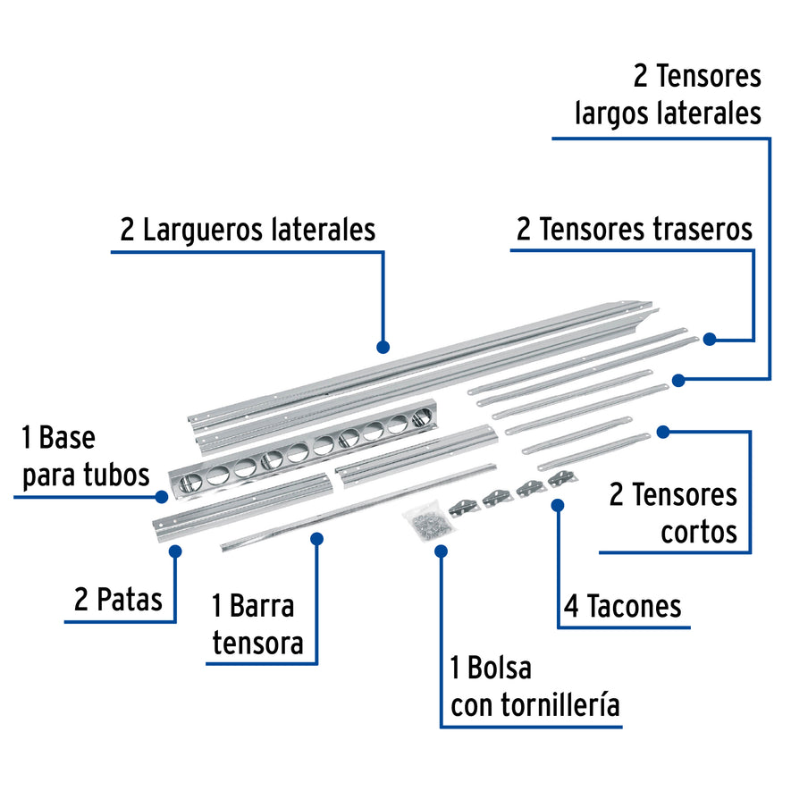 Base para termotanque p/calentador solar CALE-10S, Foset, 47664