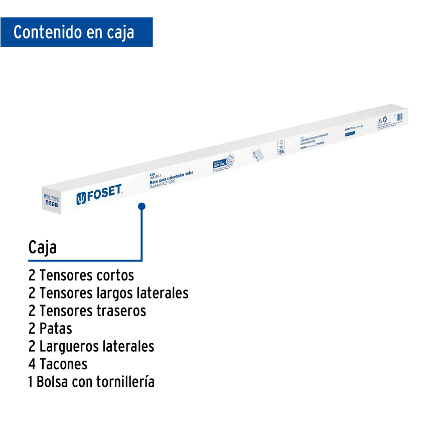 Base para termotanque p/calentador solar CALE-12HS, Foset, 47674