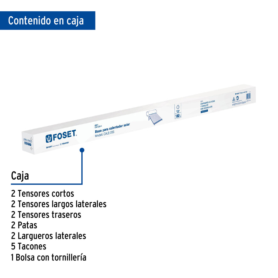 Base para termotanque p/calentador solar CALE-20S, Foset, 47671