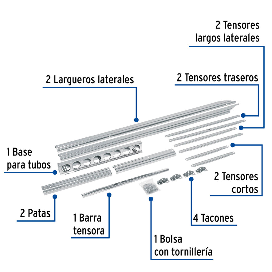 Base para termotanque p/calentador solar CALE-8S, Foset, 47661