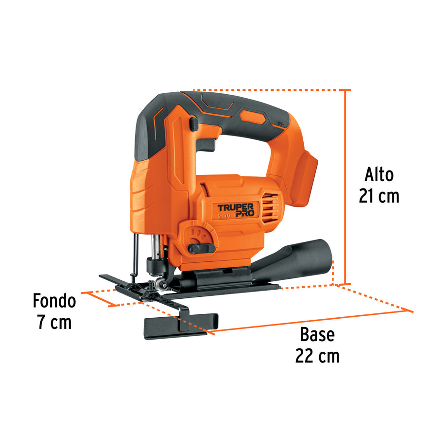 Sierra caladora 20V, sin accesorios, PRO, 103260