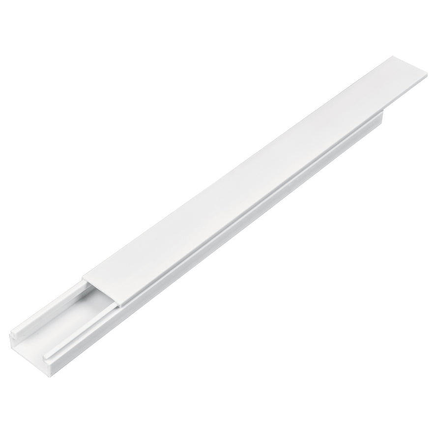 Canaleta de 1 vía 10 x 20 mm, con adhesivo, Volteck Caja con 20, 46284