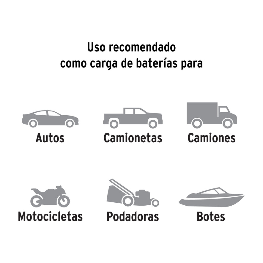 Cargador c/arrancador de 200 A para baterías de 12 V, TRUPER, 13029