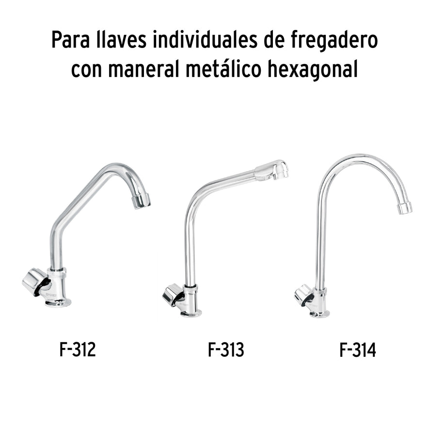 Cartucho cerámico para F-312, 313 y 314, Foset, 49503