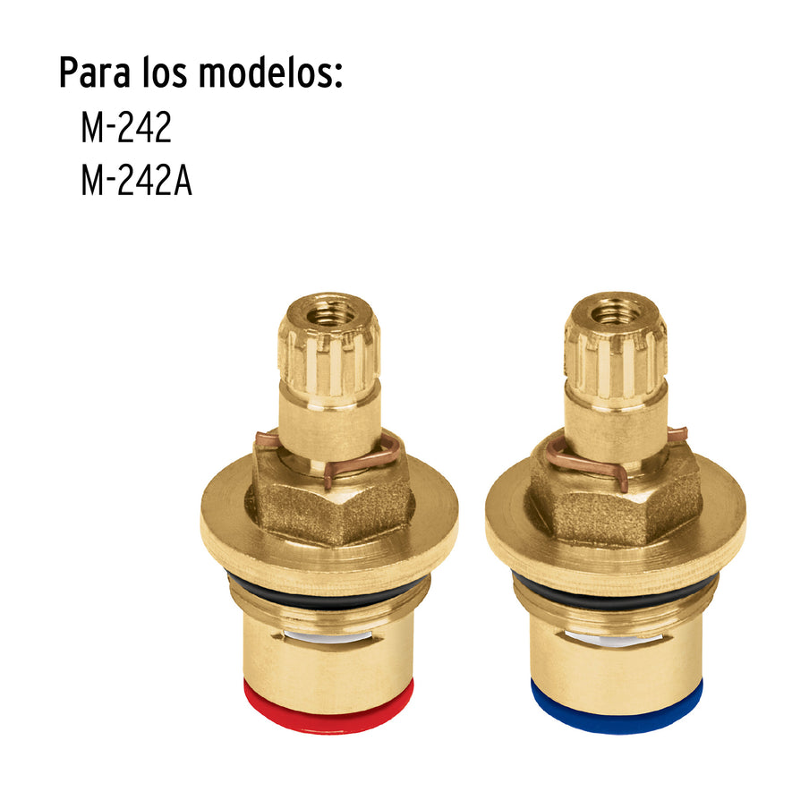 Bolsa con 2 cartuchos cerámicos para M-242 y M-242A, Foset, 49098