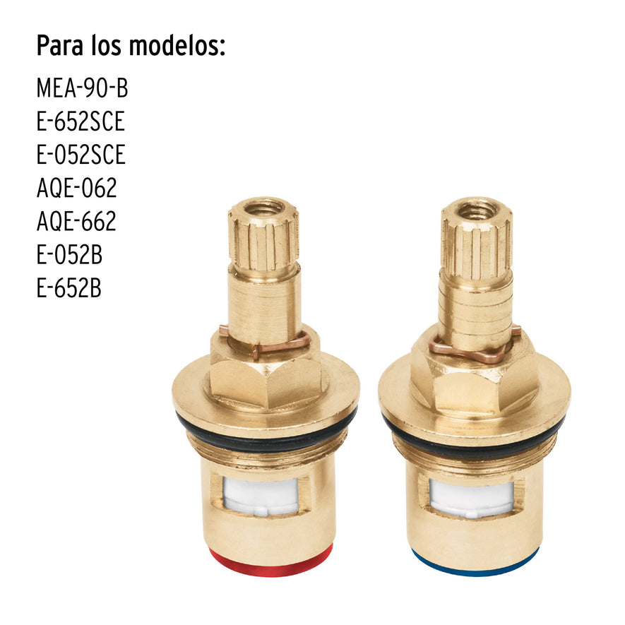 Bolsa con 2 cartuchos cerámicos para llaves de empotrar, 49102