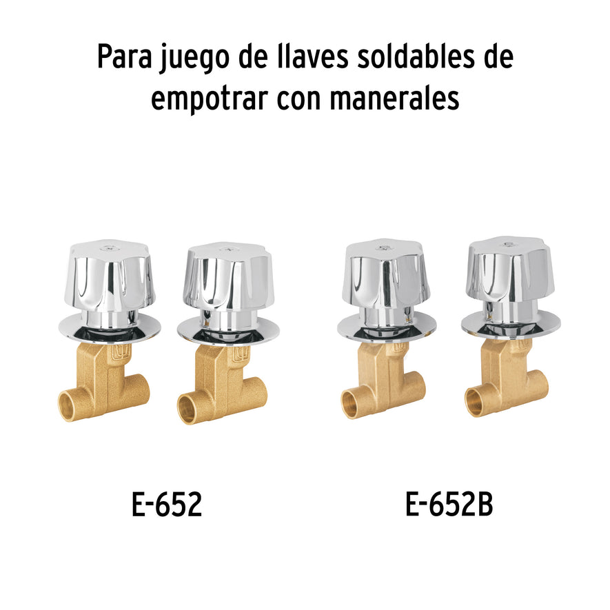 Cartucho de compresión para llaves de empotrar, Basic y Aqua Caja con 6, 49096