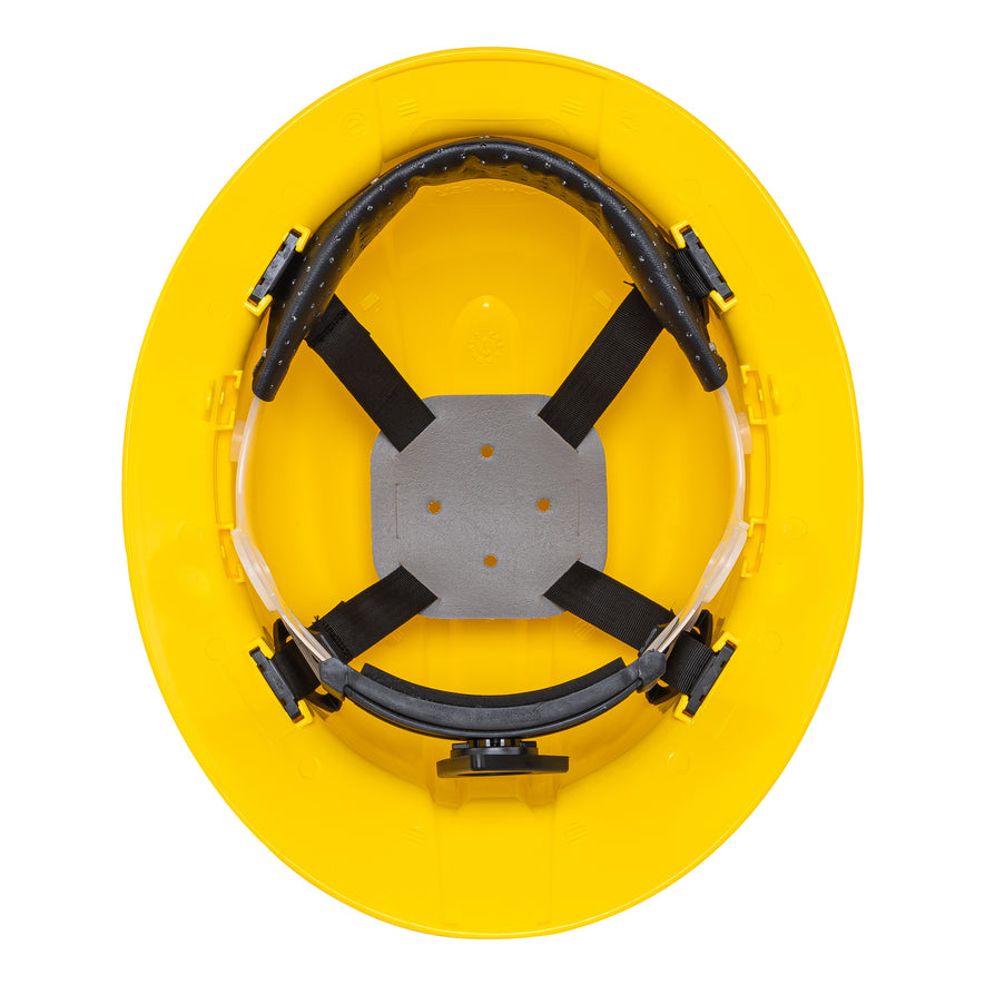 Casco de seguridad ala ancha, amarillo, Truper Caja con 4, 10566