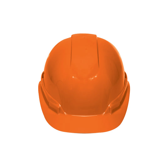 Casco de seguridad ventilado, ajuste de matraca, naranja Caja con 4, 101256