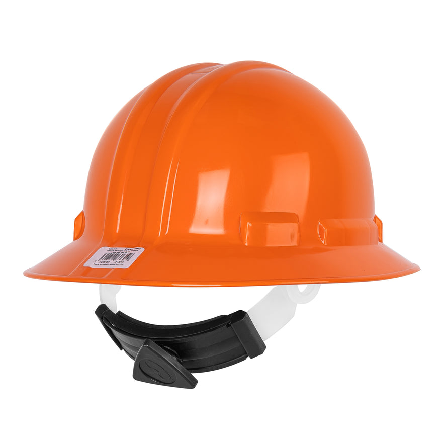 Casco de seguridad ala ancha, naranja, Truper Caja con 4, 10564