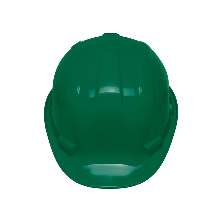 Casco de seguridad, ajuste de intervalos, verde, Pretul Caja con 4, 25045