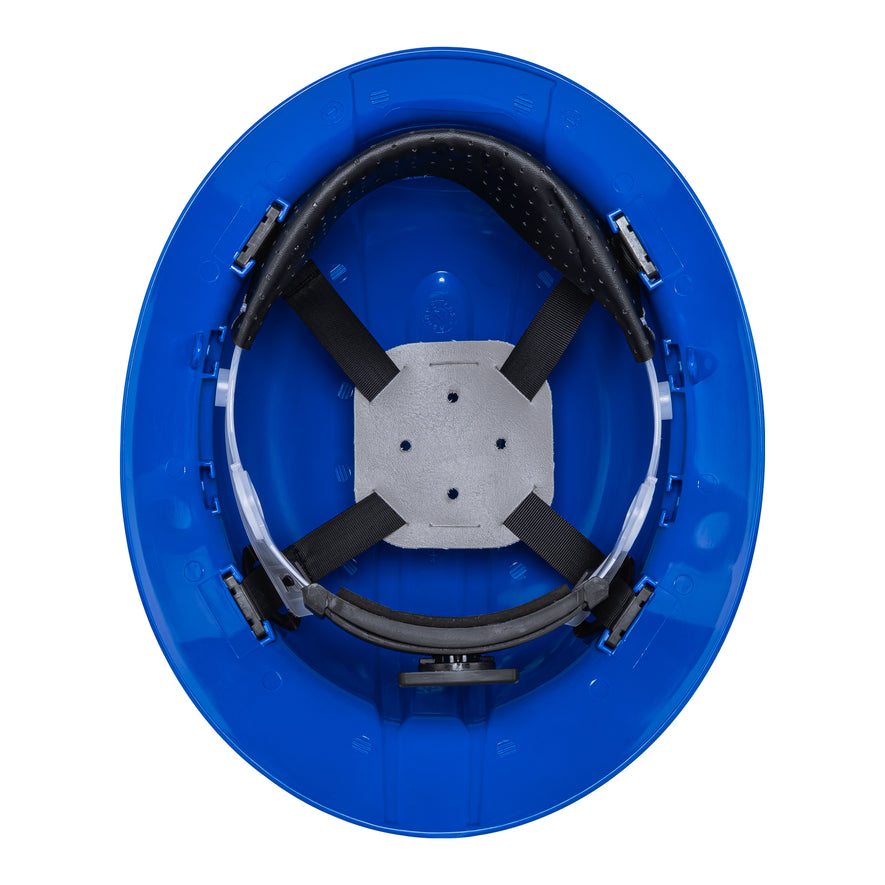 Casco de seguridad ala ancha, azul, Truper Caja con 4, 10570