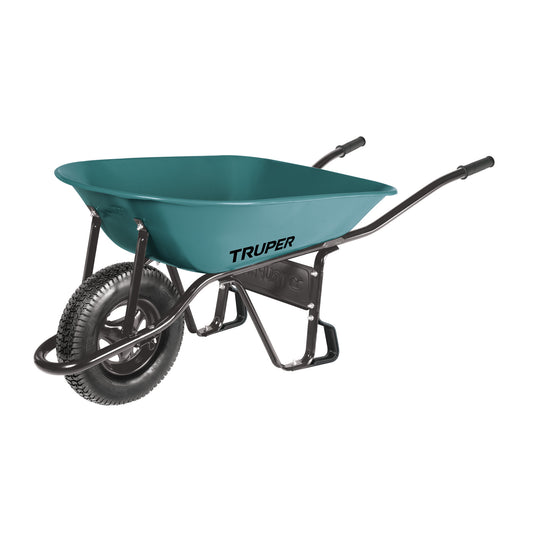 Carretilla 5 ft3 Neumática, bastidor tubular, Truper, 11753