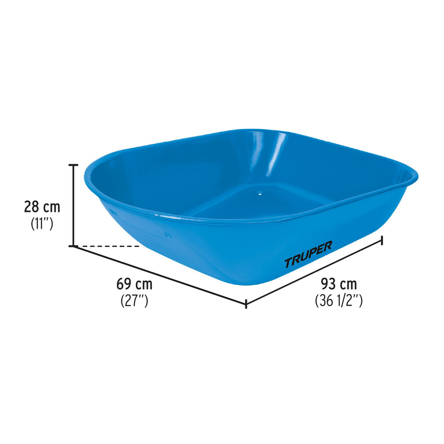 Carretilla 5.5ft3 Neumática, bastidor tubular, Truper, 11758