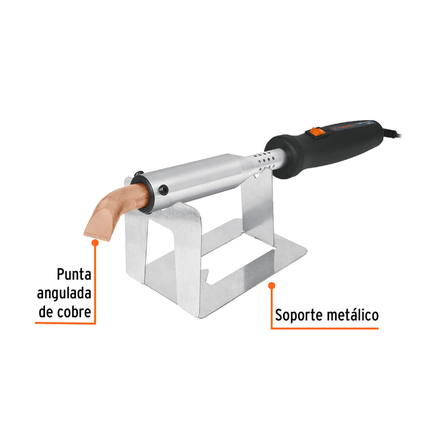 Cautín 300 W tipo lápiz punta angulada para uso rudo, Truper, 16792