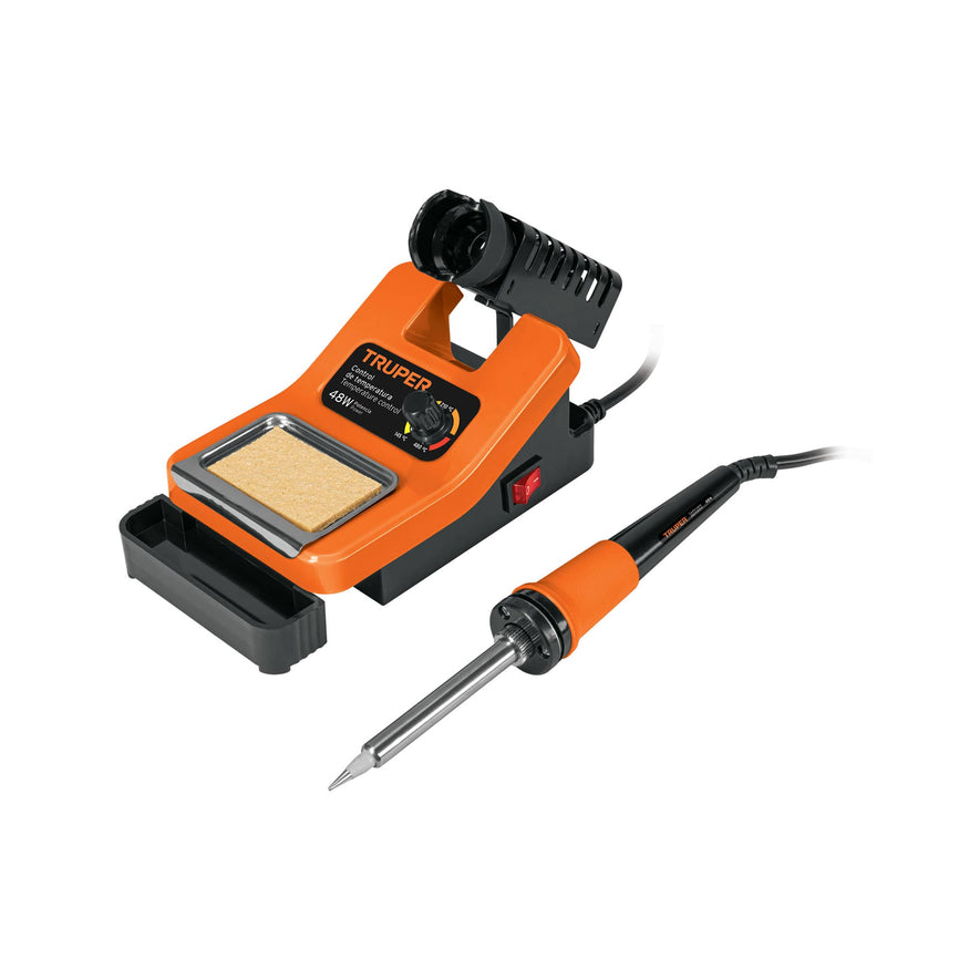 Cautín 48 W profesional para electrónica con estación, 101398