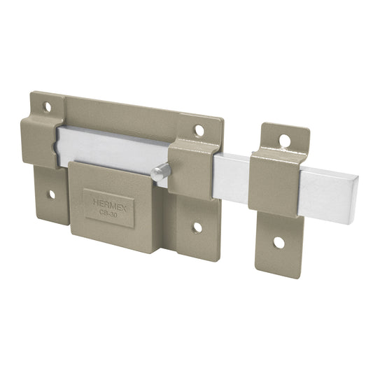 Cerradura de barra fija, cilindro exterior, Hermex Caja con 2, 43499