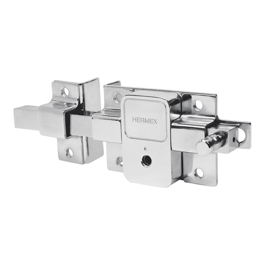 Cerradura de barra fija, llave tetra, izquierda, Hermex Caja con 3, 43512