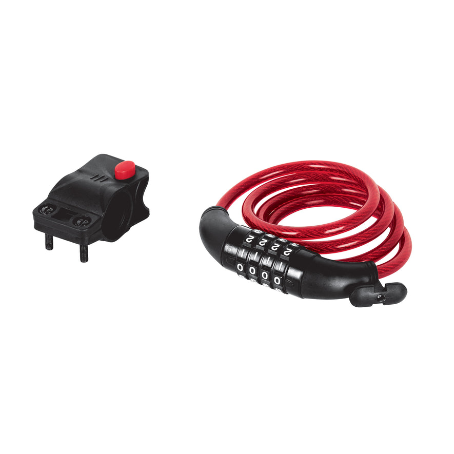 Candado de cable con combinación, 8 mm X 1.0 m, Hermex Caja con 3, 43924