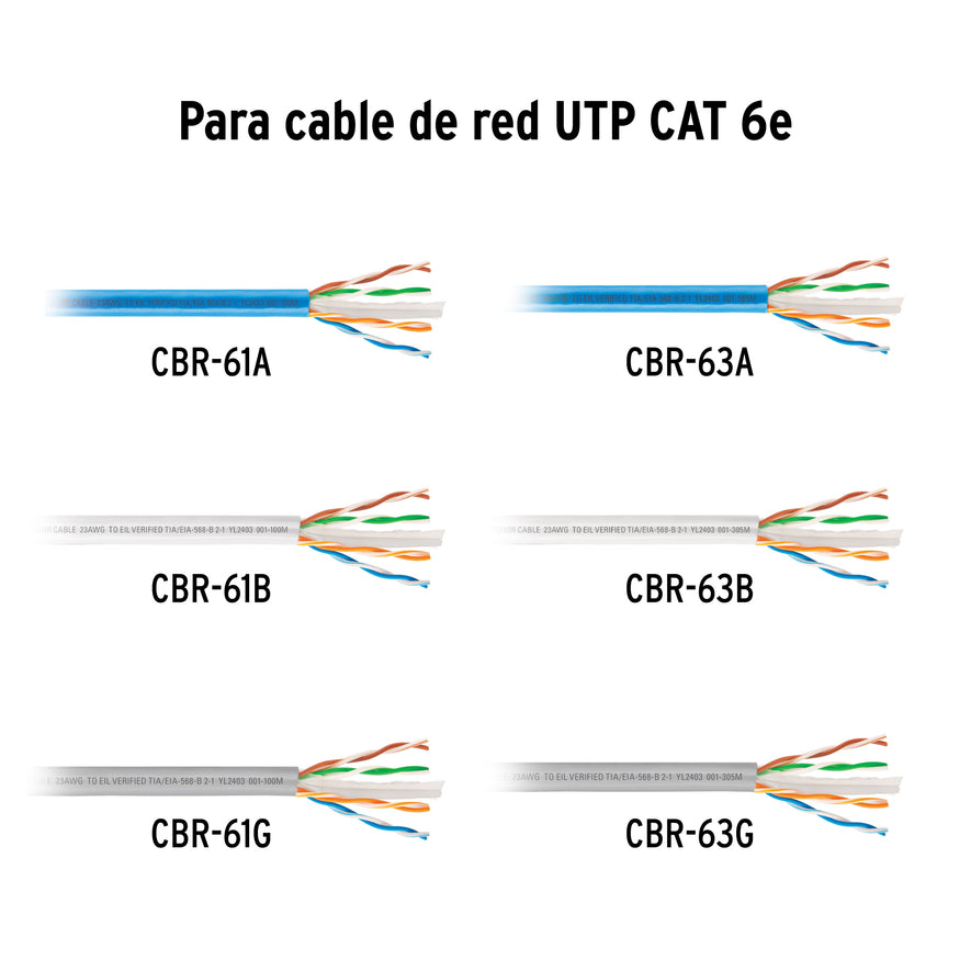 Plug RJ45 CAT6, Bolsa con 20 piezas, VOLTECK Caja con 10, 49469