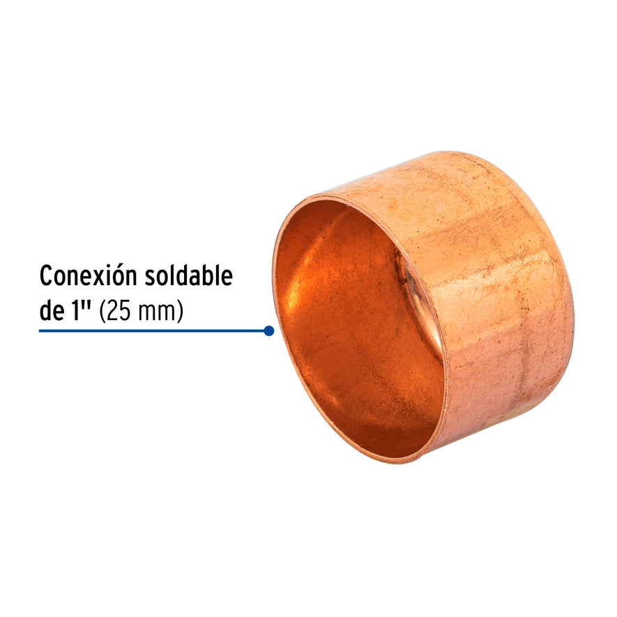 Tapón capa de cobre de 1', Foset Basic Caja con 10, 47642