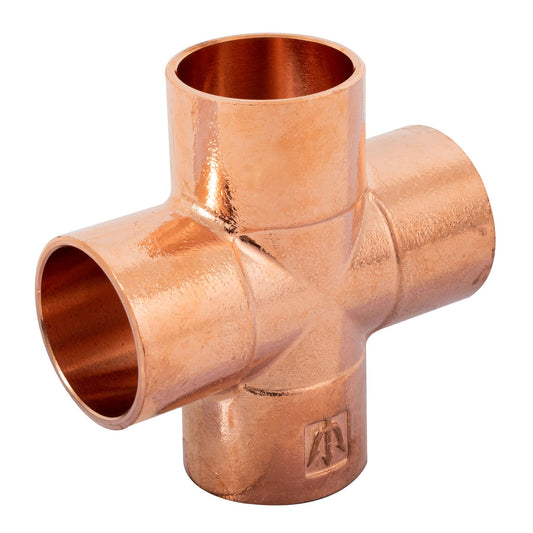 Cruz sencilla de cobre 1', Foset Caja con 2, 48891