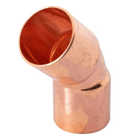 Codo 45° de cobre de 1', Foset Caja con 10, 49730