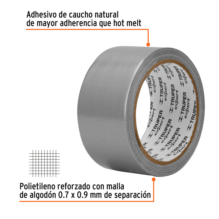Cinta para ducto 10m x 48mm, espesor 0.27mm, Expert Caja con 6, 10932