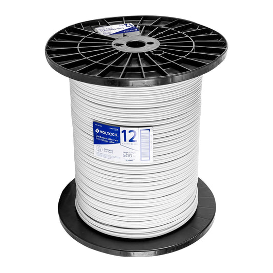 Metro de cordón dúplex 12 AWG, carrete 500 m, Volteck Caja con 500, 40046