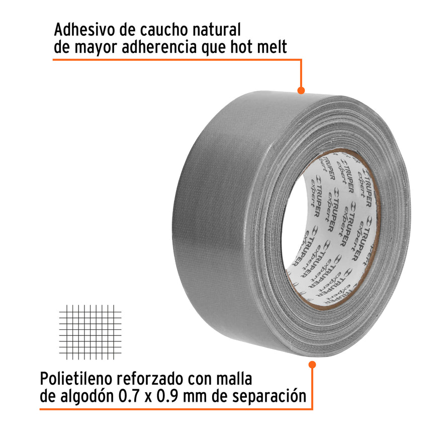 Cinta para ducto 30m x 48mm, espesor 0.27mm, Expert Caja con 4, 10933