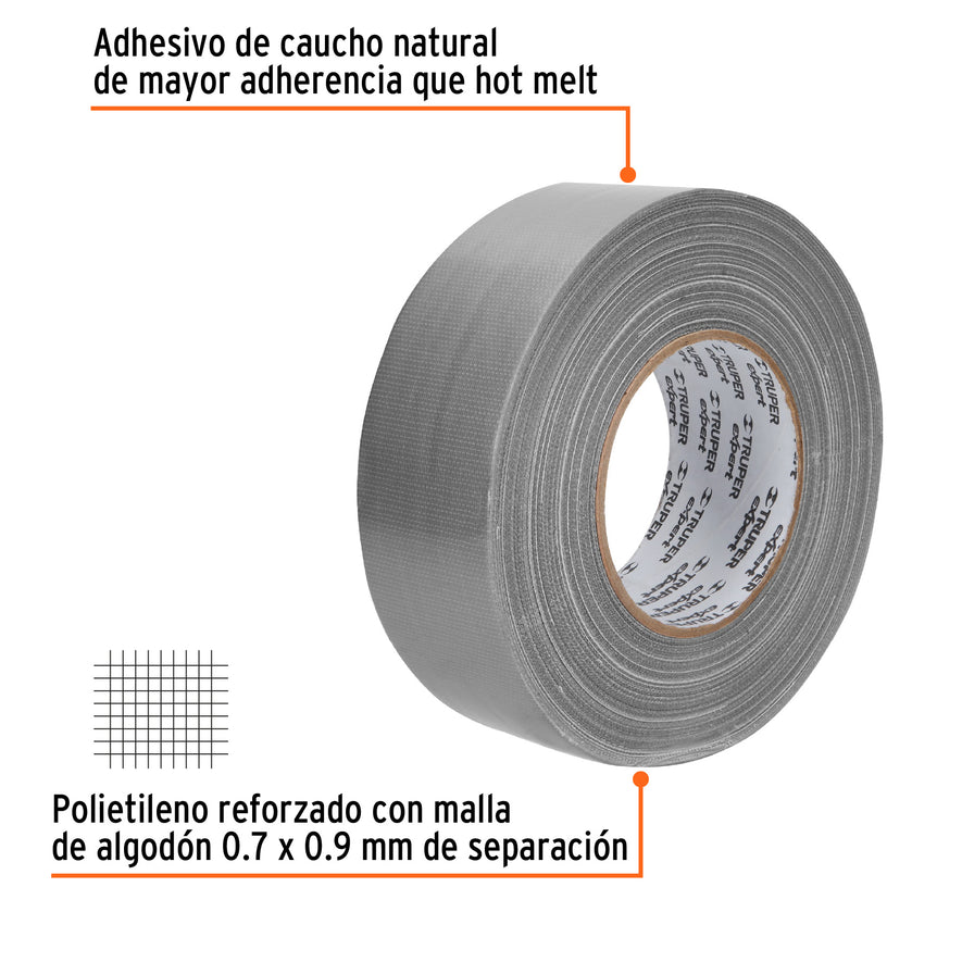 Cinta para ducto 50m x 48mm, espesor 0.27mm, Expert Caja con 4, 10944
