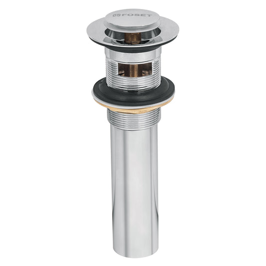 Contra p/lavabo con rebosadero, sistema push, cromo, 1-1/4' Caja con 2, 49984