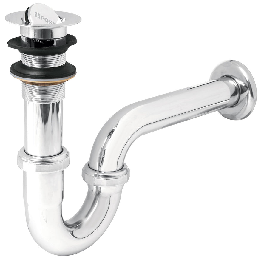 Céspol 1-1/4', contra tipo moneda, latón cromo, para lavabo Caja con 2, 49337