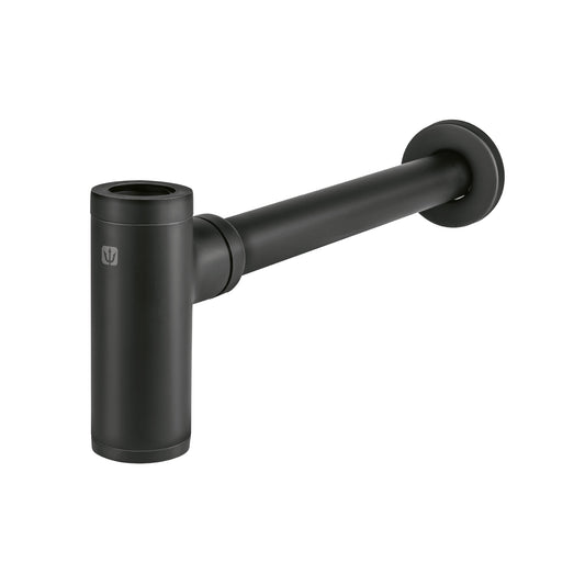 Céspol de bote minimalista 1 1/4', negro, para lavabo, Foset, 48269